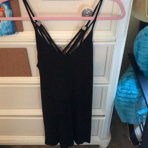 black soft american eagle dress with strappy back